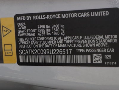 2024 Rolls-Royce Spectre Base