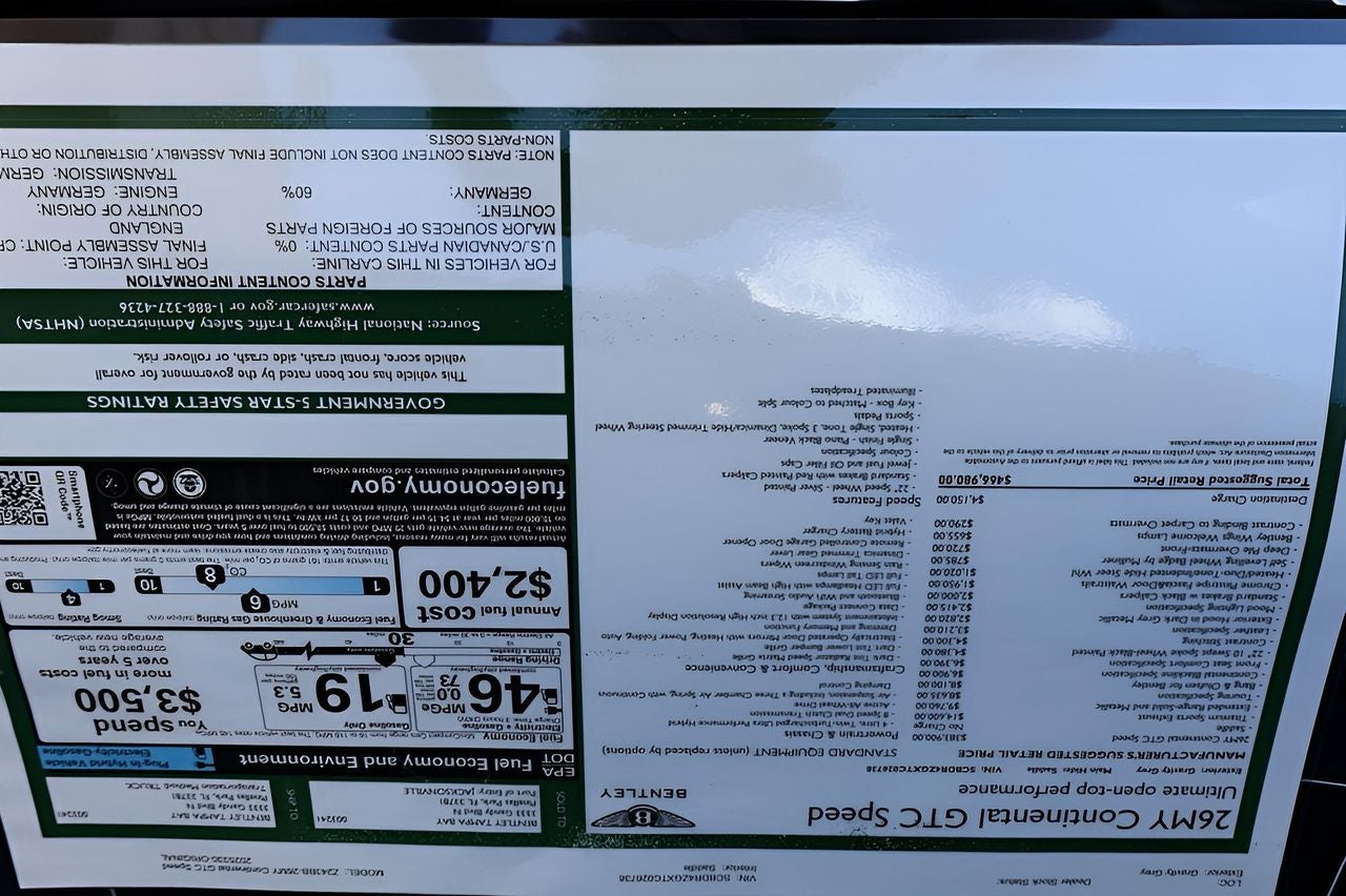 2026 Bentley Continental GTC Speed