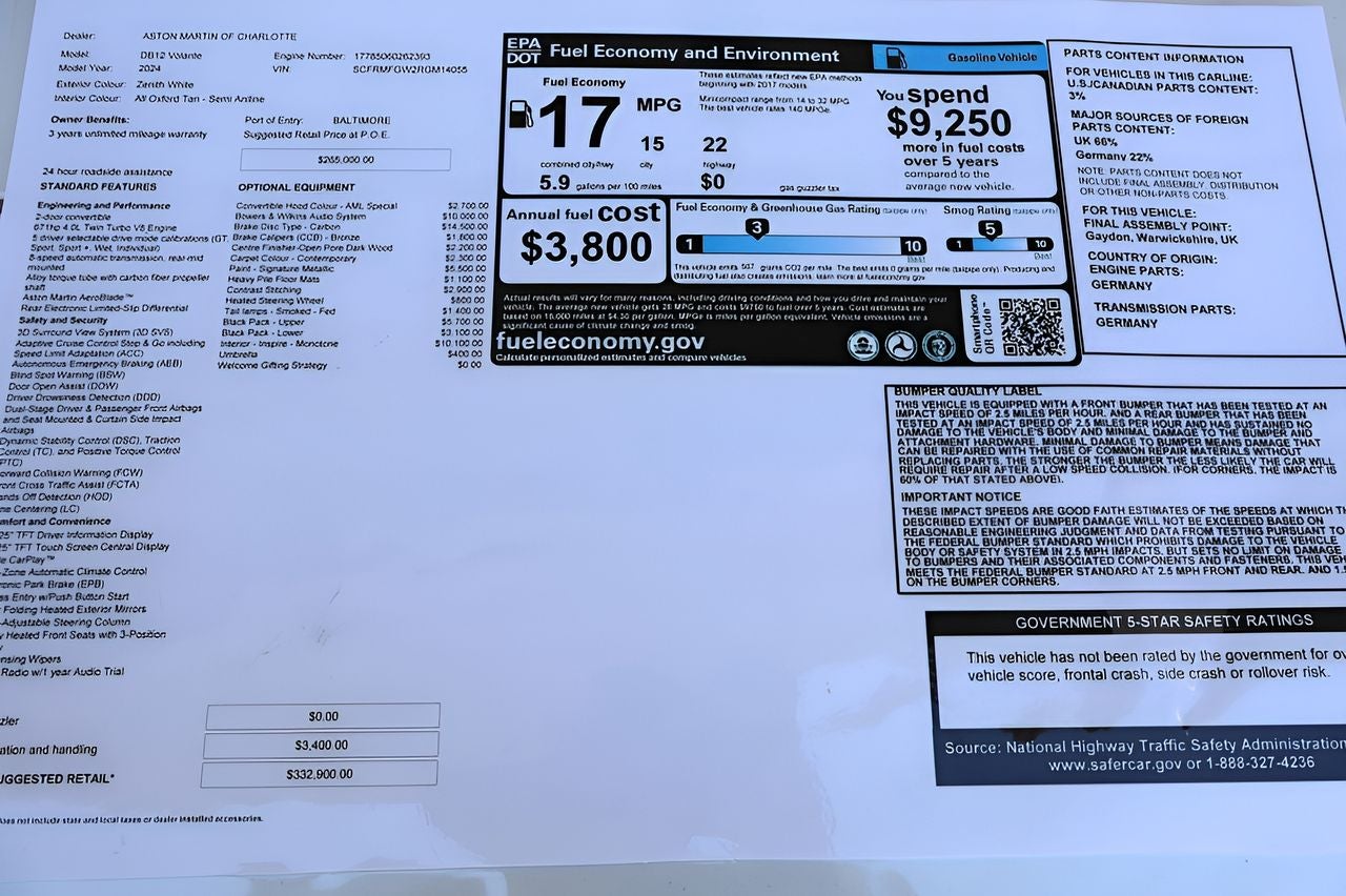 2024 Aston Martin DB12 Volante