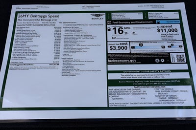 2026 Bentley Bentayga Speed