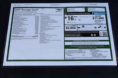 2026 Bentley Bentayga Speed