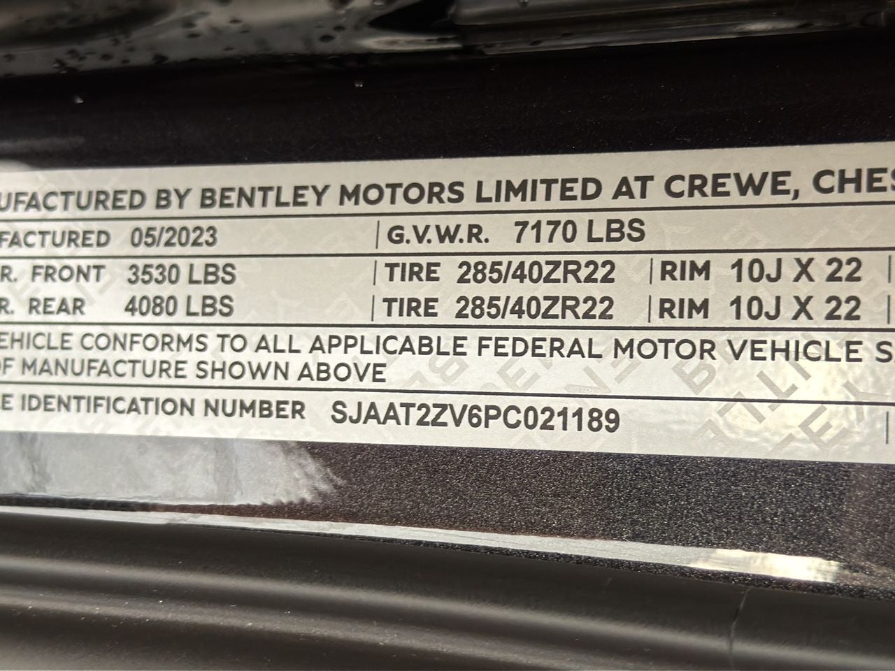 2023 Bentley Bentayga Base