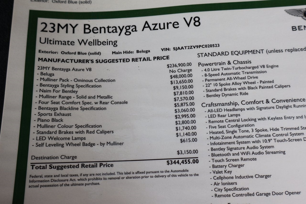 2023 Bentley Bentayga Base