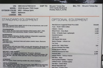2026 McLaren 750S Base