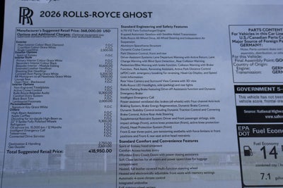 2026 Rolls-Royce Ghost 