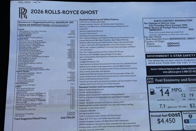 2026 Rolls-Royce Ghost 