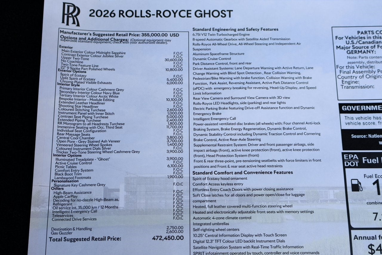 2026 Rolls-Royce Ghost 