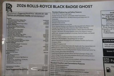 2026 Rolls-Royce Ghost 