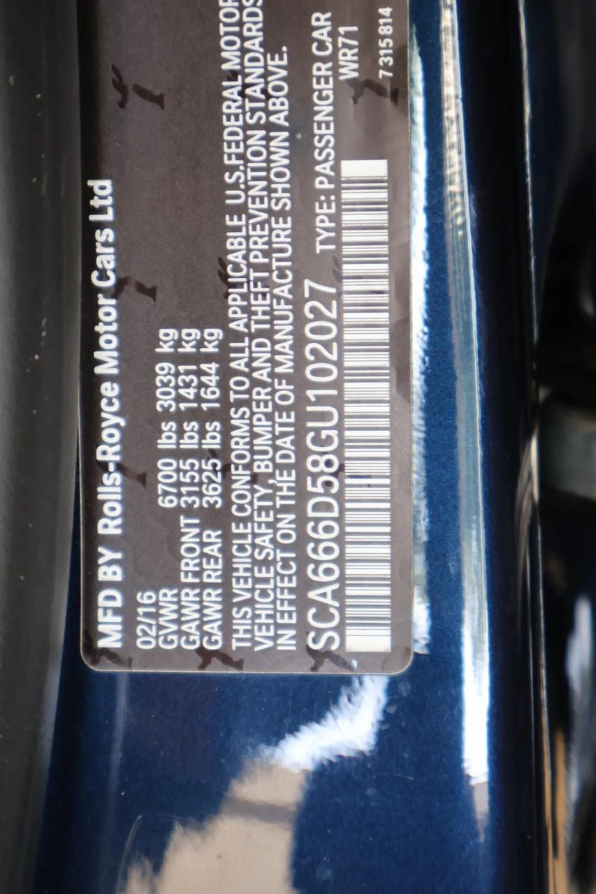 2016 Rolls-Royce Dawn 