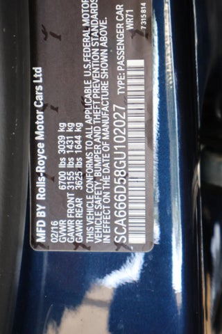 2016 Rolls-Royce Dawn 