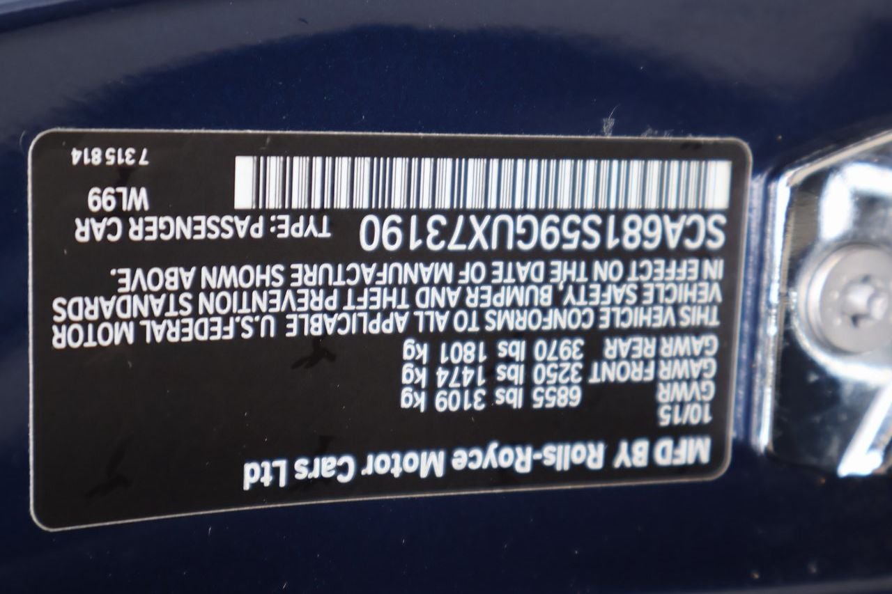 2016 Rolls-Royce Phantom 