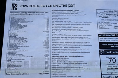 2026 Rolls-Royce Spectre 