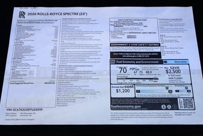 2026 Rolls-Royce Spectre 