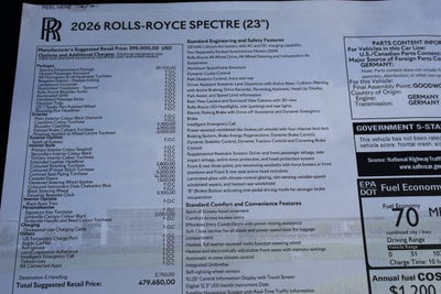 2026 Rolls-Royce Spectre 