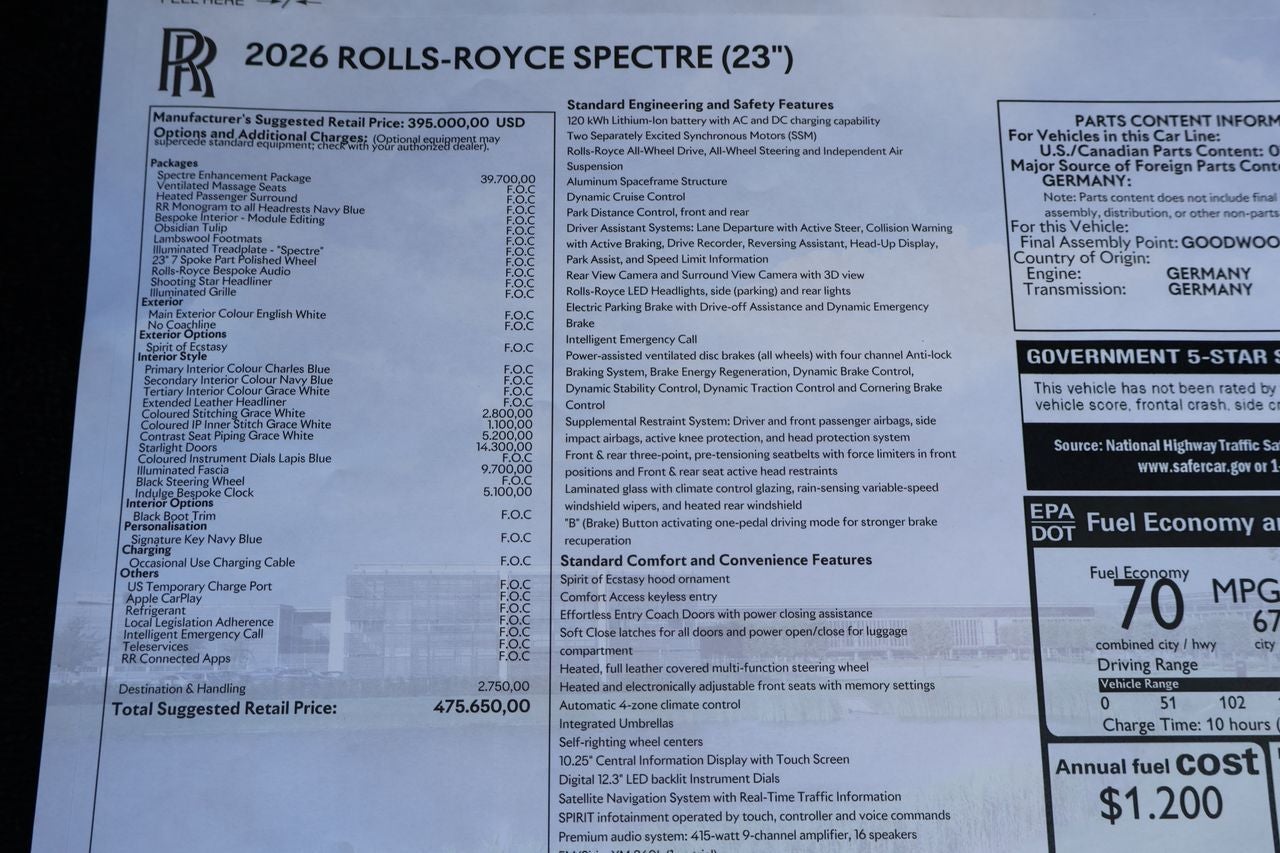 2026 Rolls-Royce Spectre 