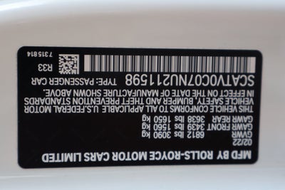 2022 Rolls-Royce Ghost 