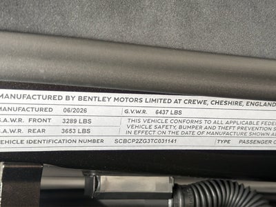 2026 Bentley Continental GT V8