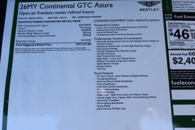 2026 Bentley Azure Base
