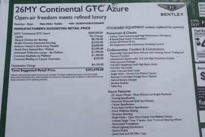 2026 Bentley Azure Base