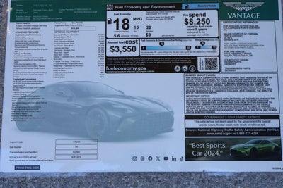 2025 Aston Martin Vantage Base