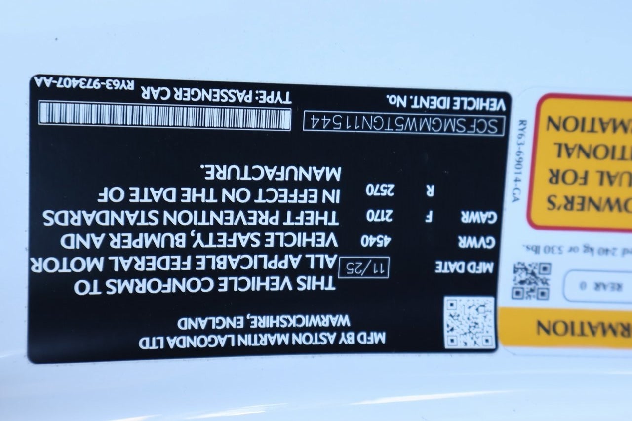 2026 Aston Martin Vantage Base