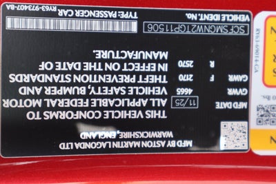 2026 Aston Martin Vantage Base