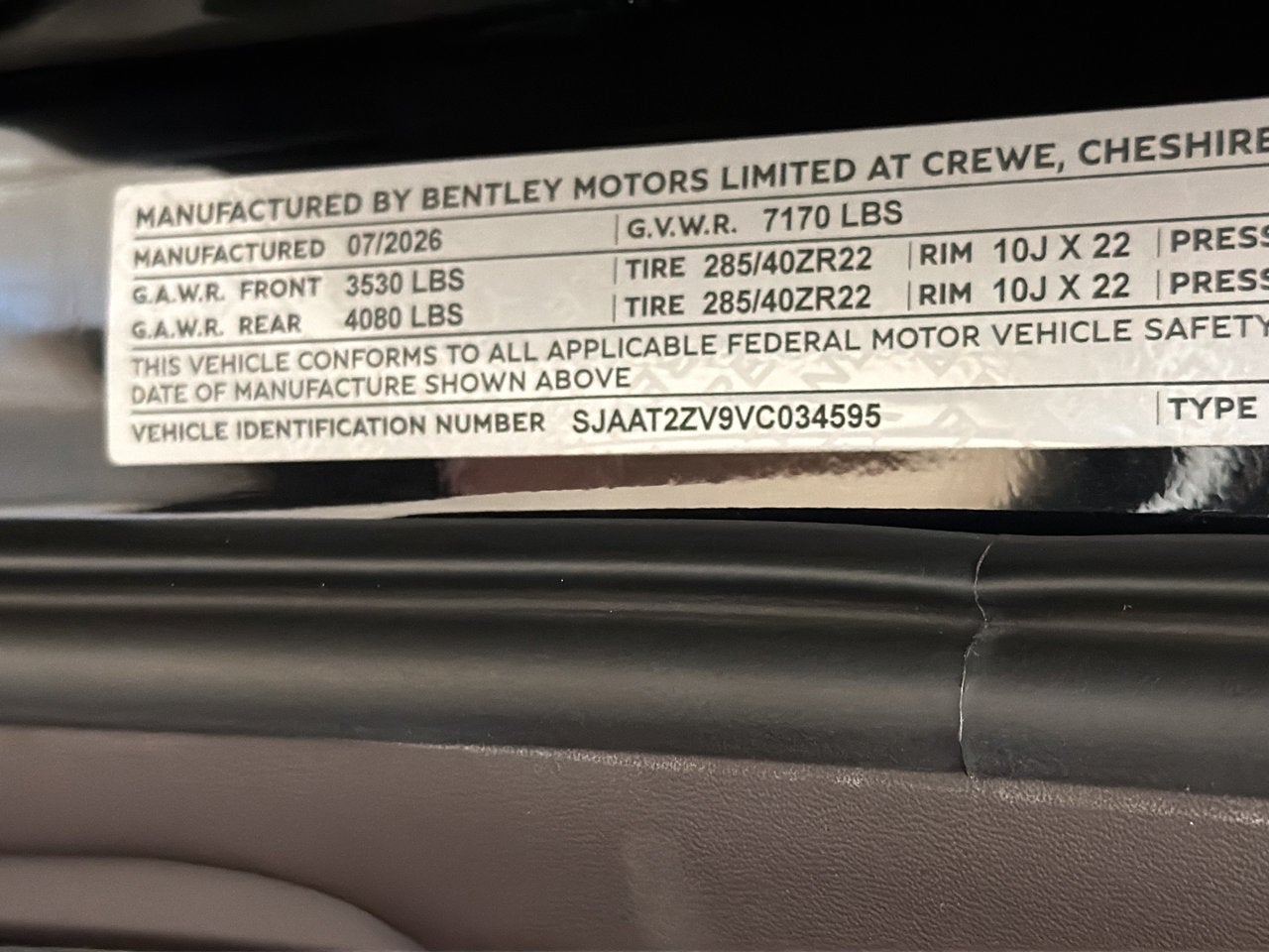 2027 Bentley Bentayga Azure