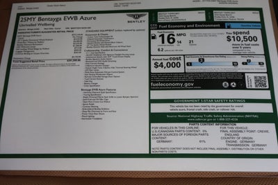 2025 Bentley Bentayga EWB Base