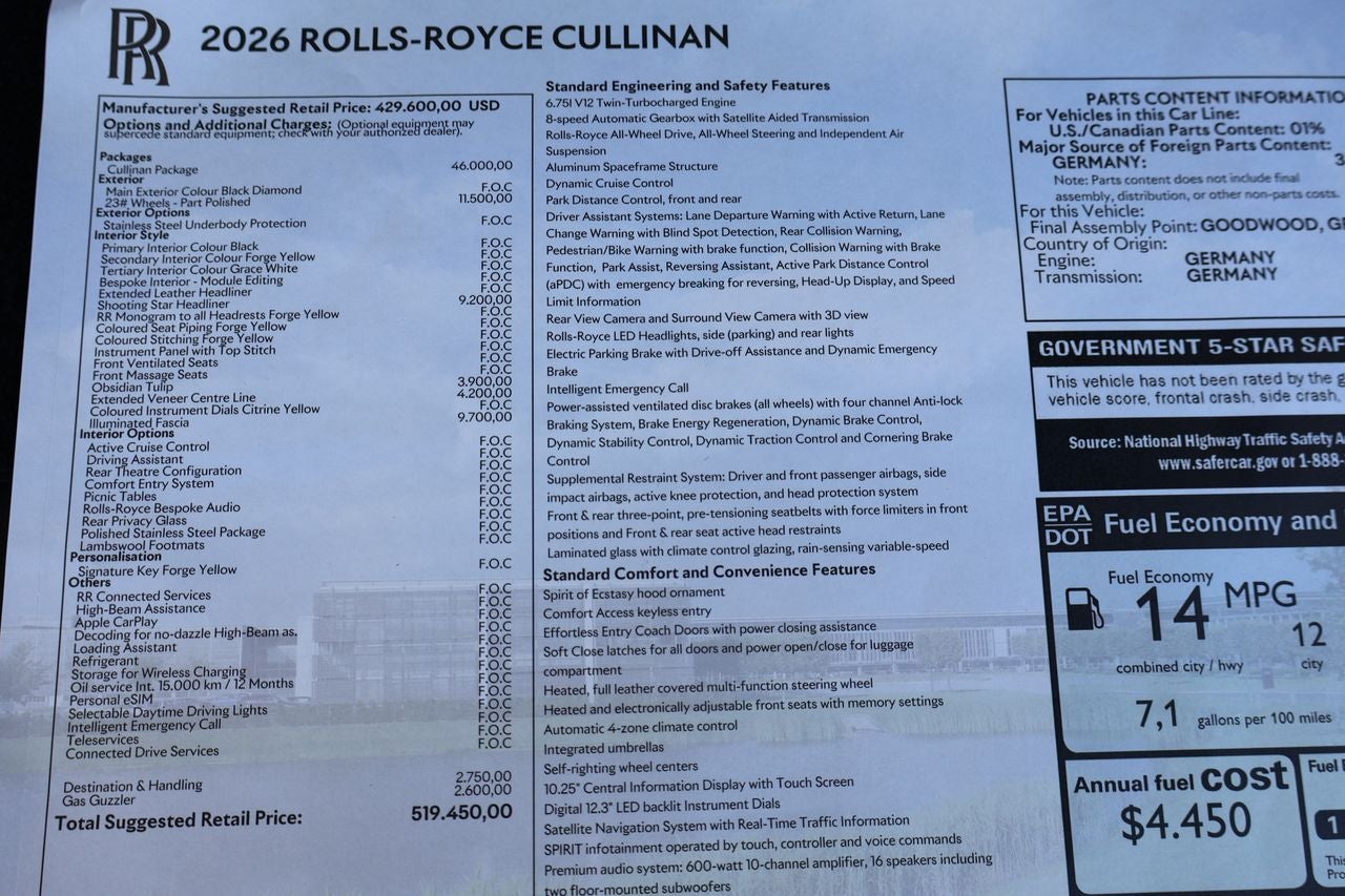 2026 Rolls-Royce Cullinan 