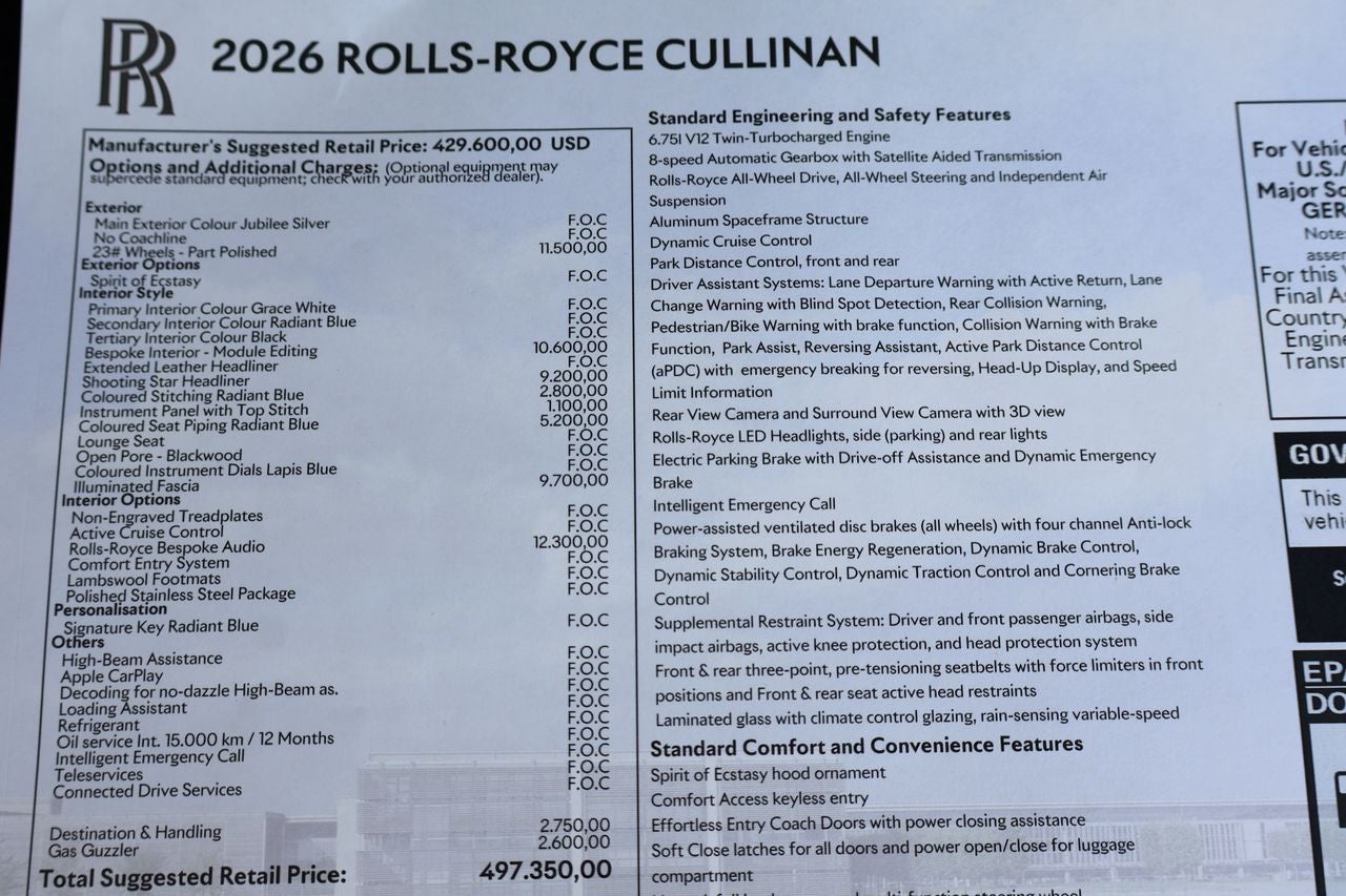 2026 Rolls-Royce Cullinan 