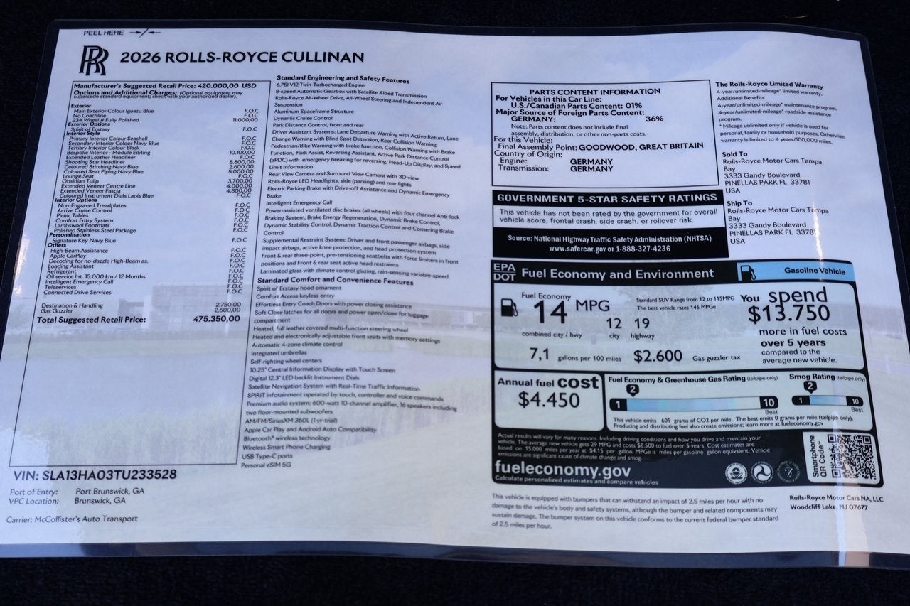 2026 Rolls-Royce Cullinan 