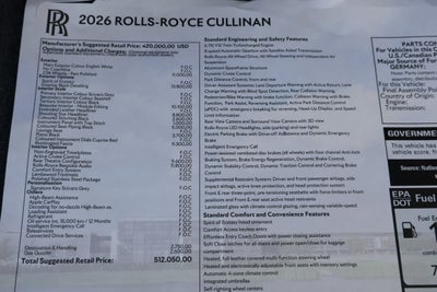 2026 Rolls-Royce Cullinan 