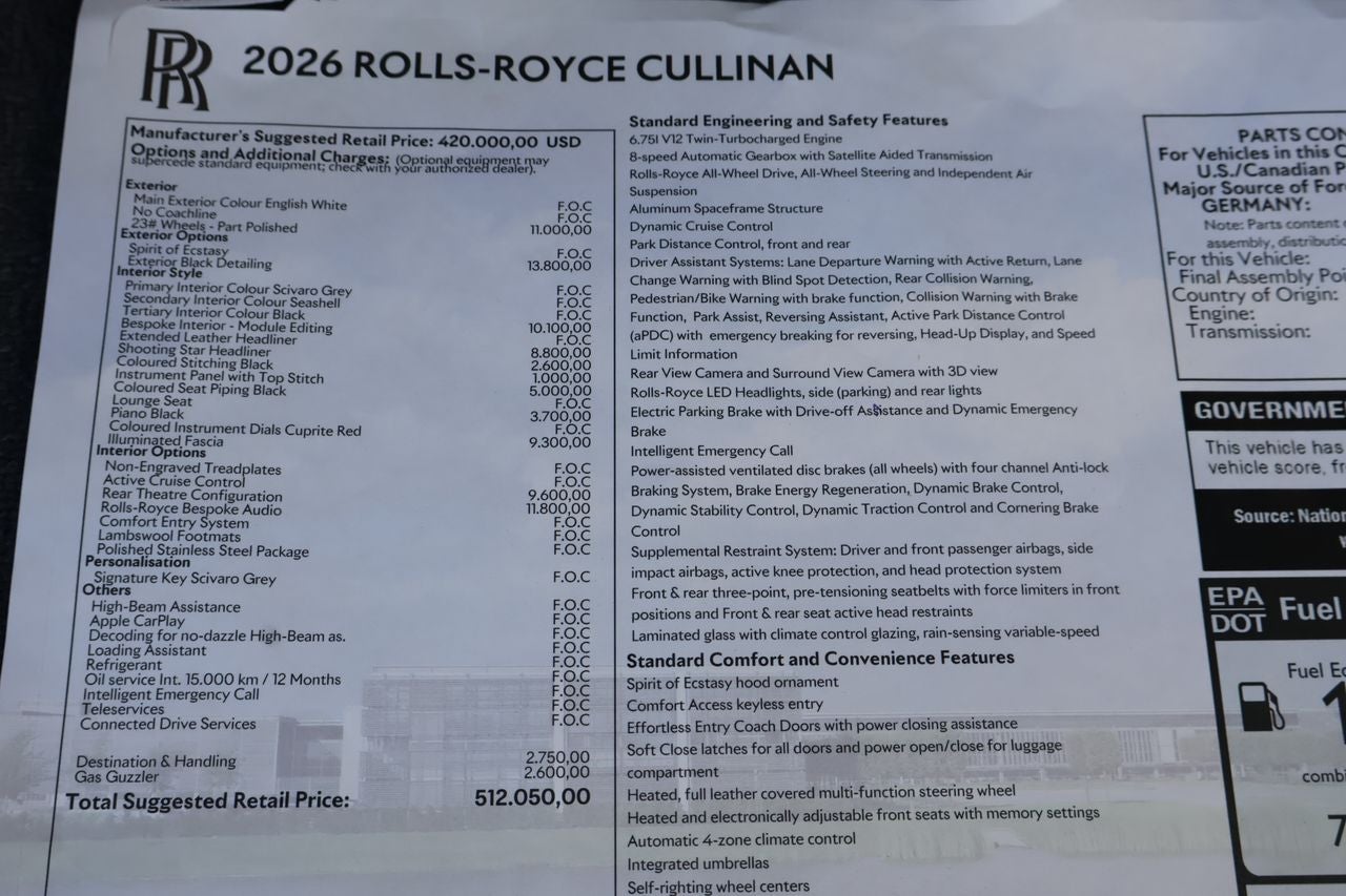 2026 Rolls-Royce Cullinan 