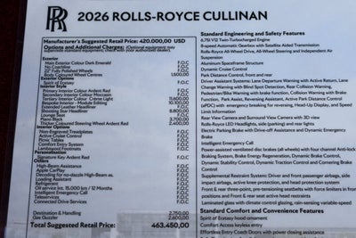 2026 Rolls-Royce Cullinan 