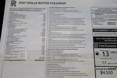 2027 Rolls-Royce Cullinan 