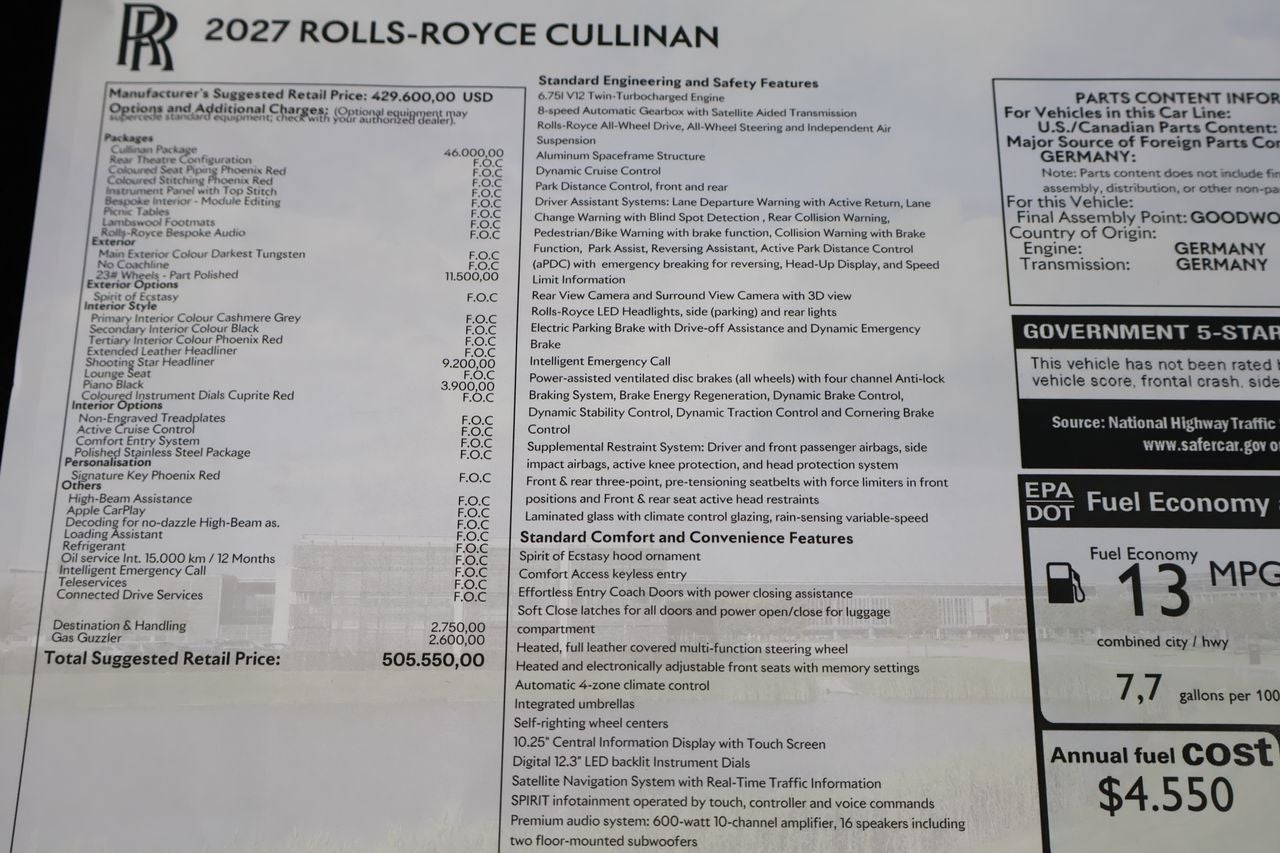 2027 Rolls-Royce Cullinan 