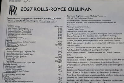 2027 Rolls-Royce Cullinan 