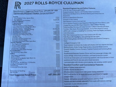 2027 Rolls-Royce Cullinan 