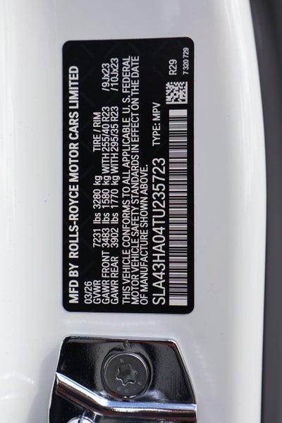 2026 Rolls-Royce Cullinan Black Badge