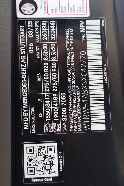 2025 Mercedes-Benz G-Class G 550 4MATIC®