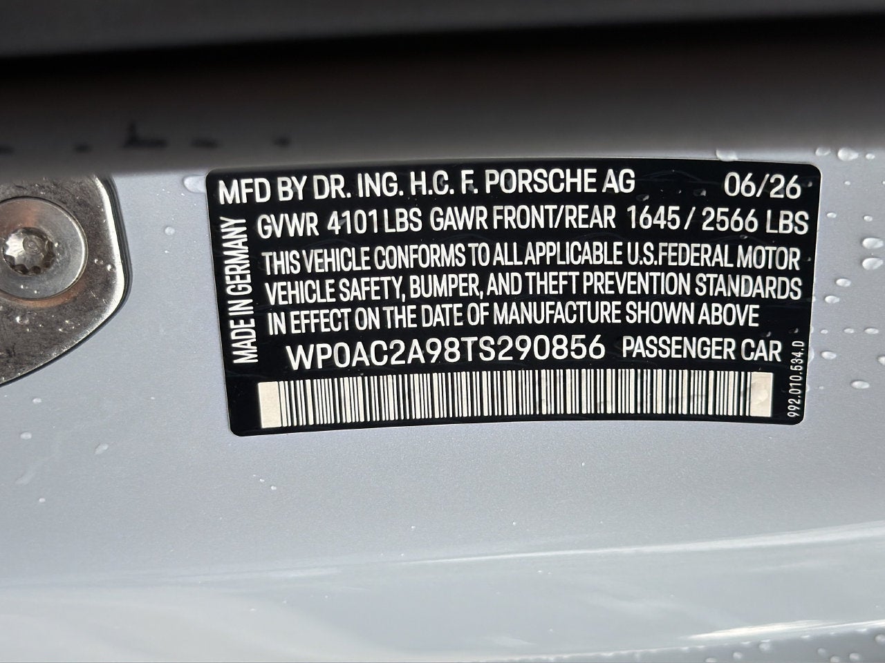 2026 Porsche 911 GT3 Touring