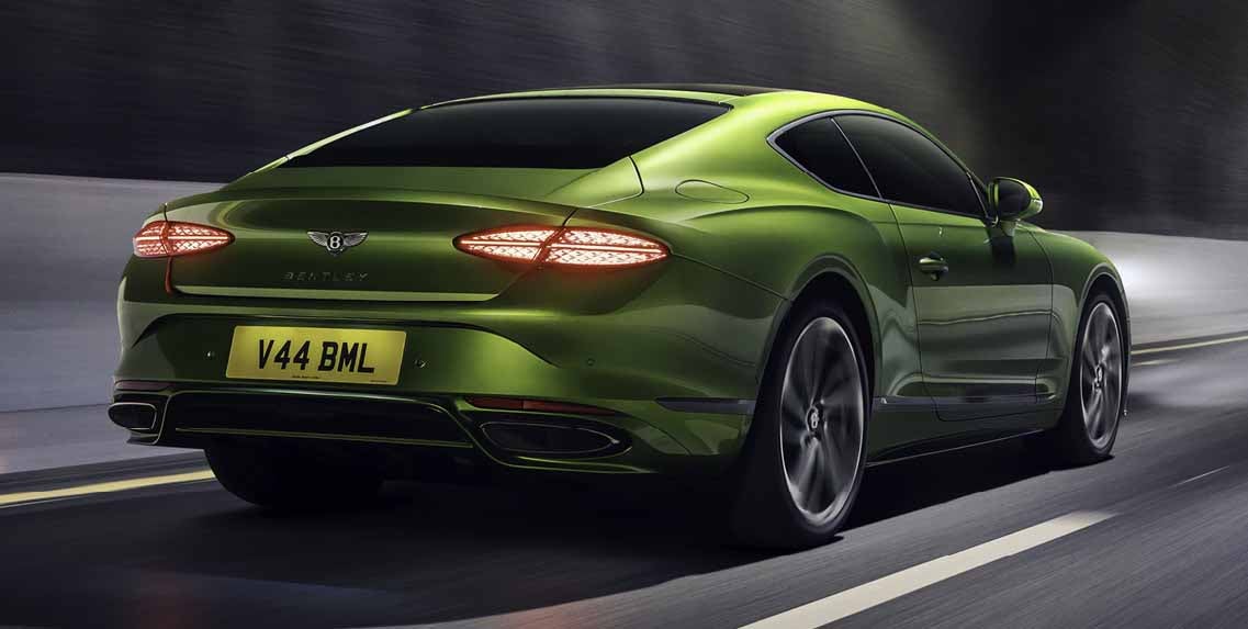 Continental GT Speed passing showing rear side