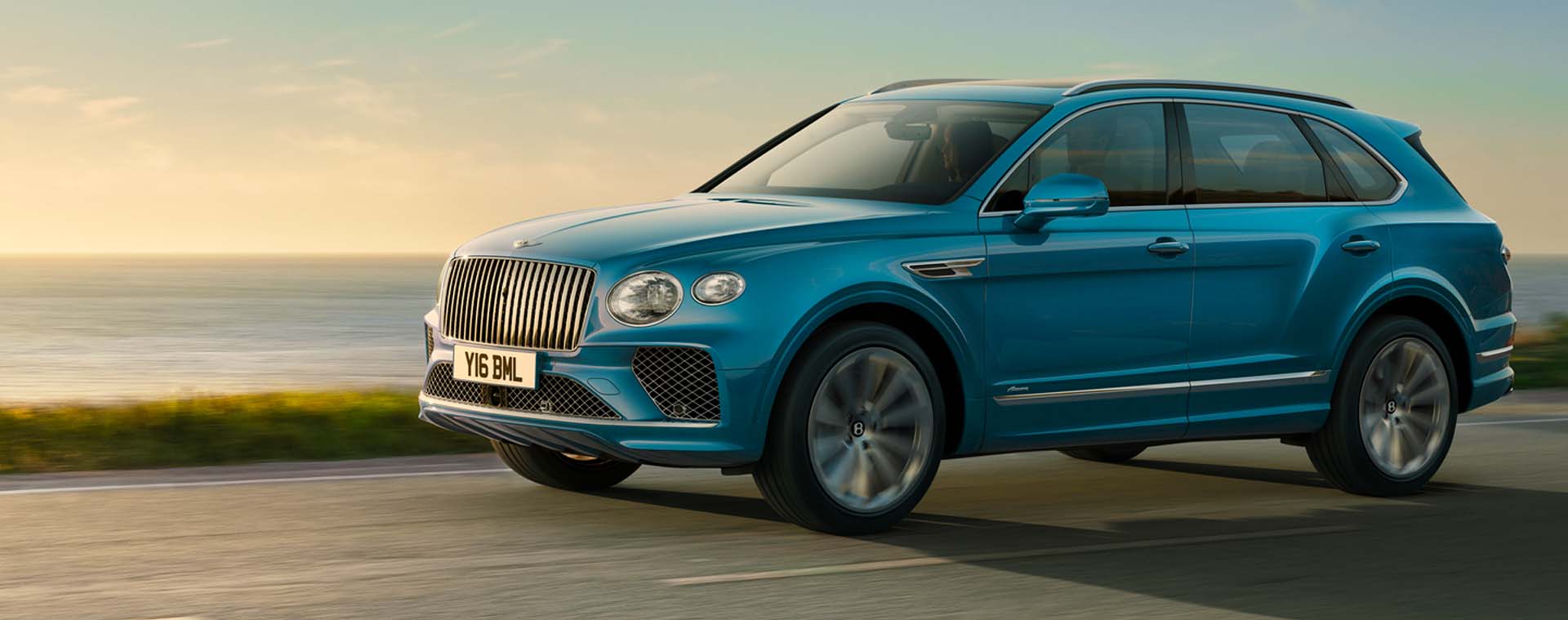 Bentley Bentayga parked outside beach house