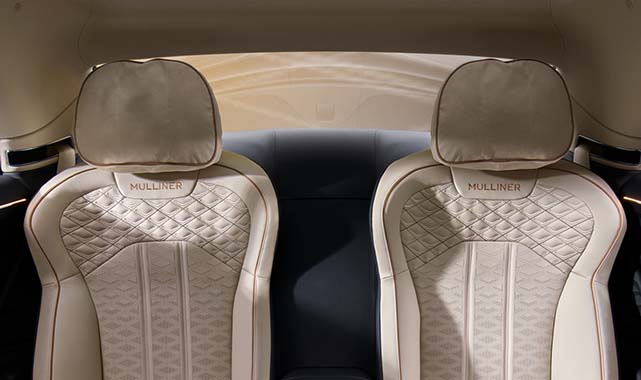 Bentley Flying Spur Mulliner rear seating
