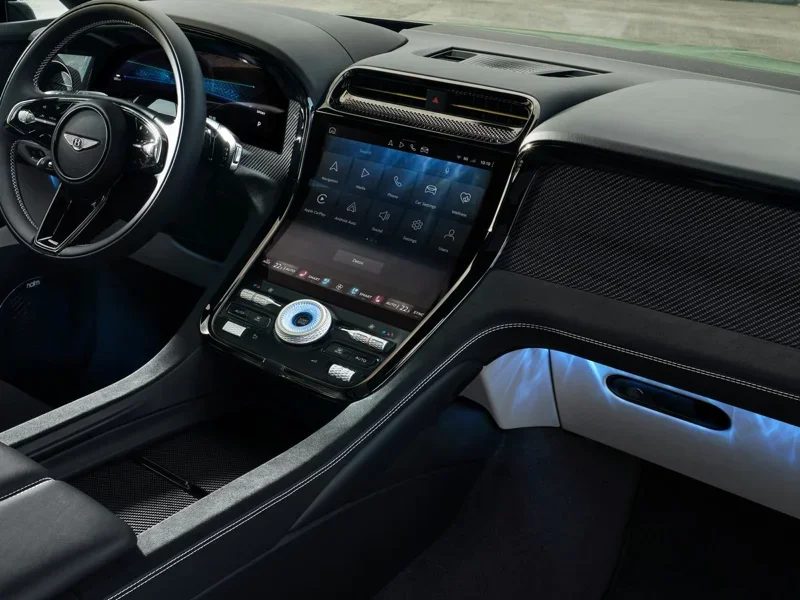 Bentley Torcal S curved central touchscreen and driver display