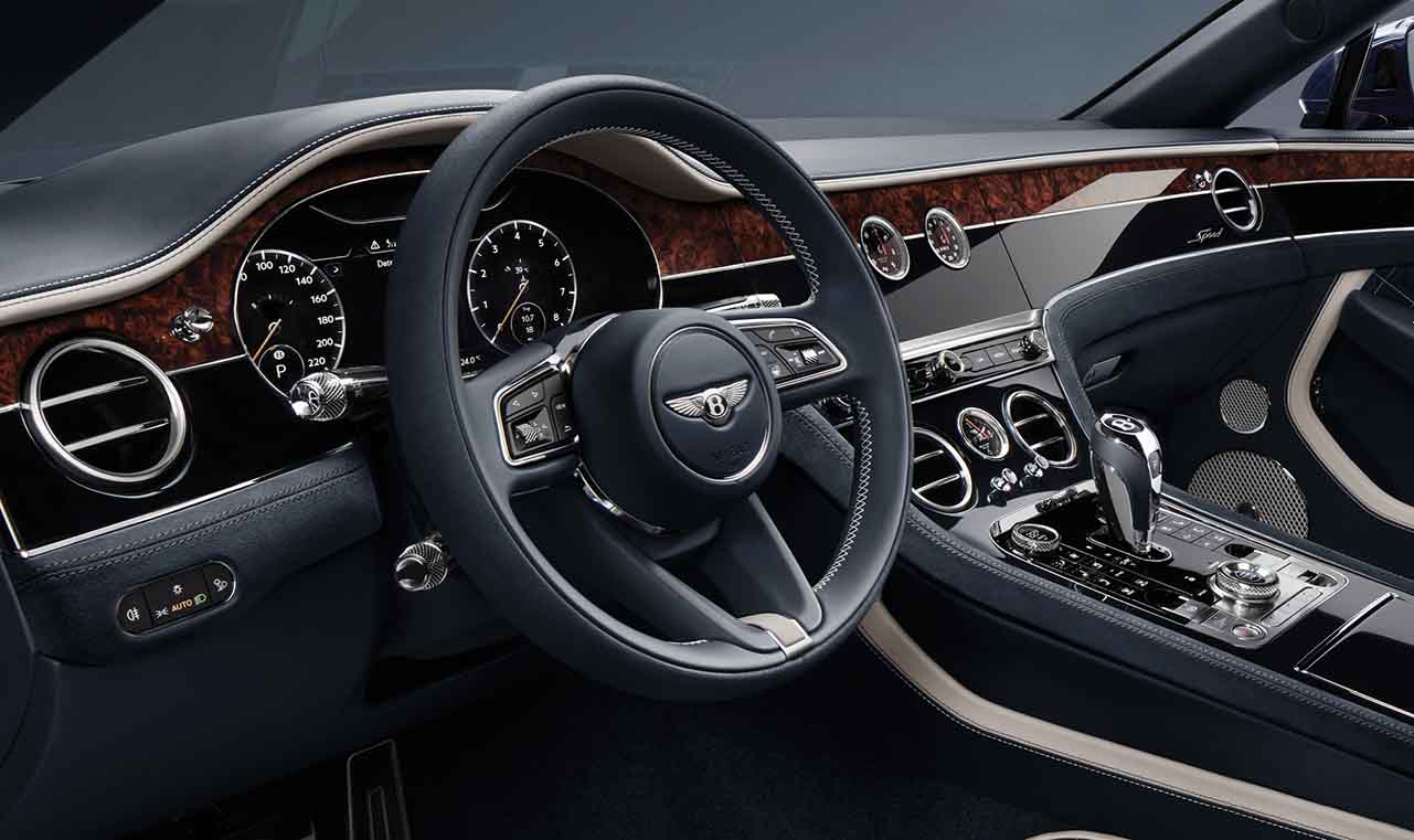 Interior photo of the New Continental GT