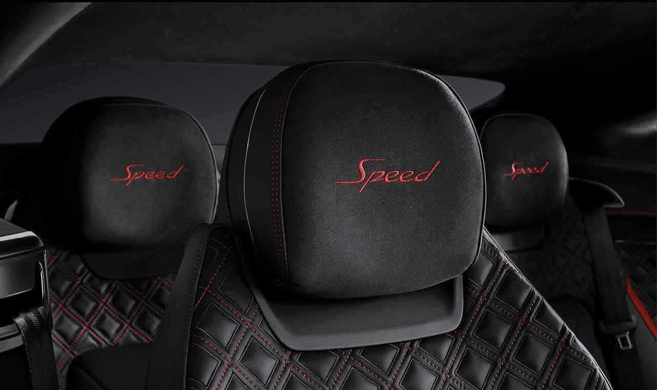 Embroidered Speed headrests