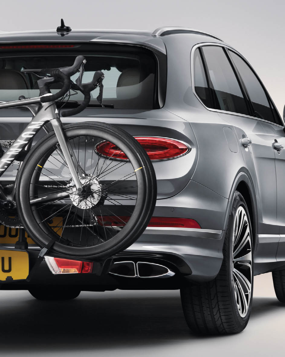 Bentayga V8 with add-on bike rack