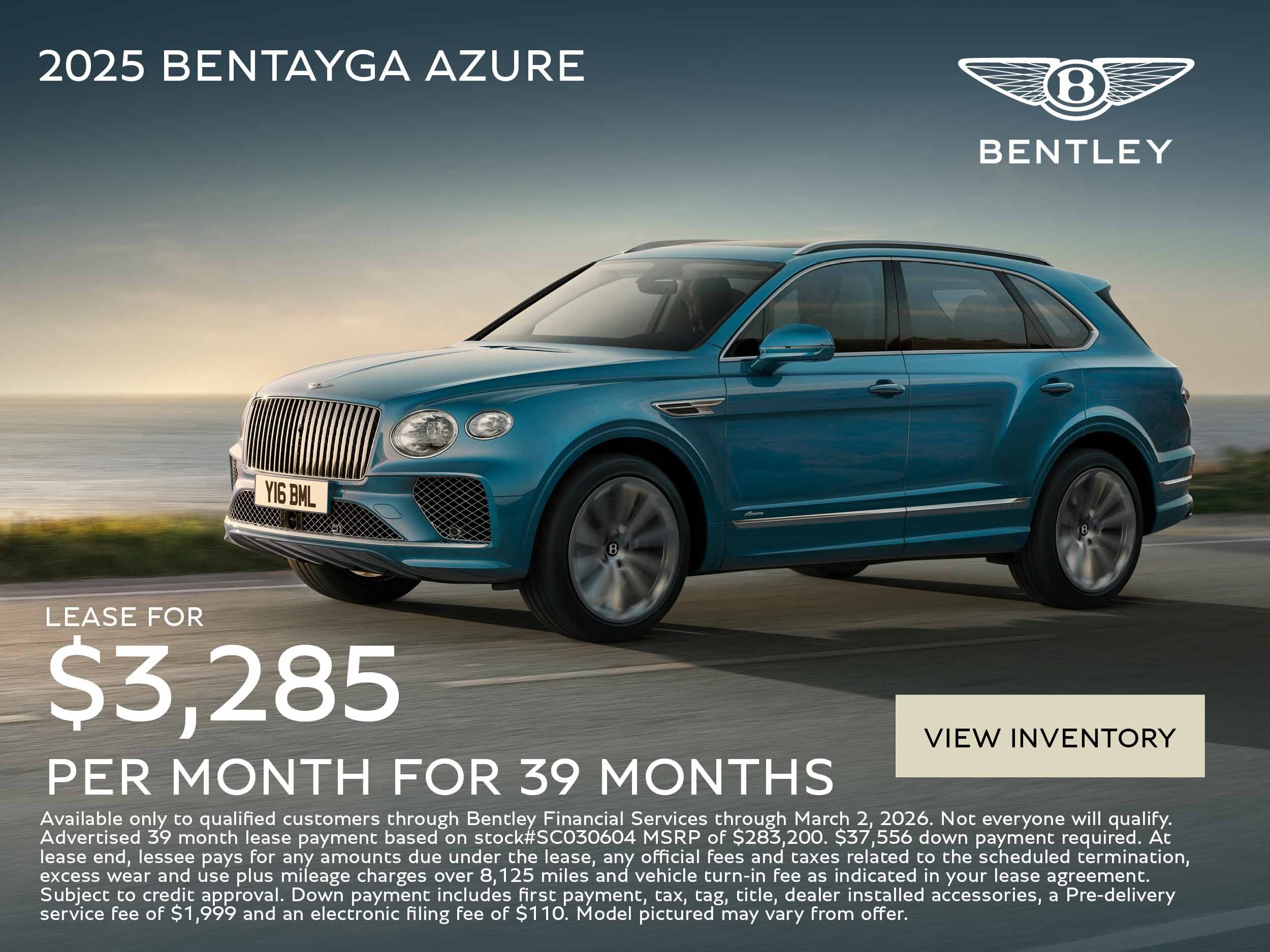 bentayga azure