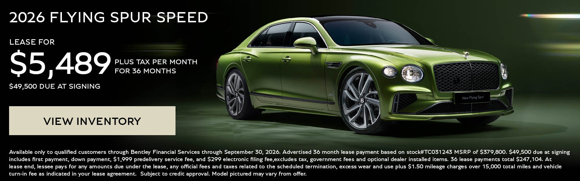 flying spur speed